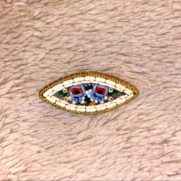 Mosaic Tile Pin from Italy - Picture 1 of 6